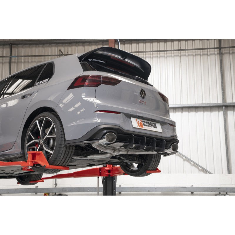 Scorpion Exhausts - Volkswagen Golf MK8 GTi Clubsport Non Resonated Predator GPF Back System VERY LOUD SVWS070