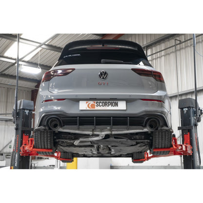 Scorpion Exhausts - Volkswagen Golf MK8 GTi Clubsport Non Resonated Predator GPF Back System VERY LOUD SVWS070CF