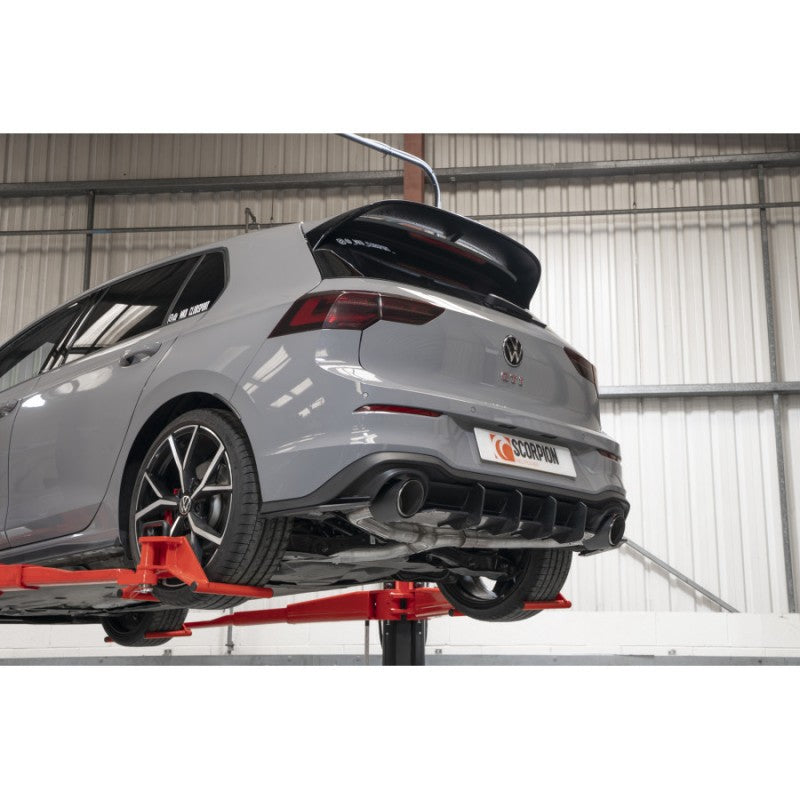 Scorpion Exhausts - Volkswagen Golf MK8 GTi Clubsport Non Resonated Predator GPF Back System VERY LOUD SVWS070CF