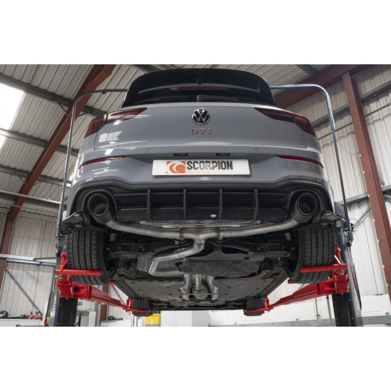 Scorpion Exhausts - Volkswagen Golf MK8 GTi Clubsport Non Resonated Predator GPF Back System VERY LOUD SVWS070CF