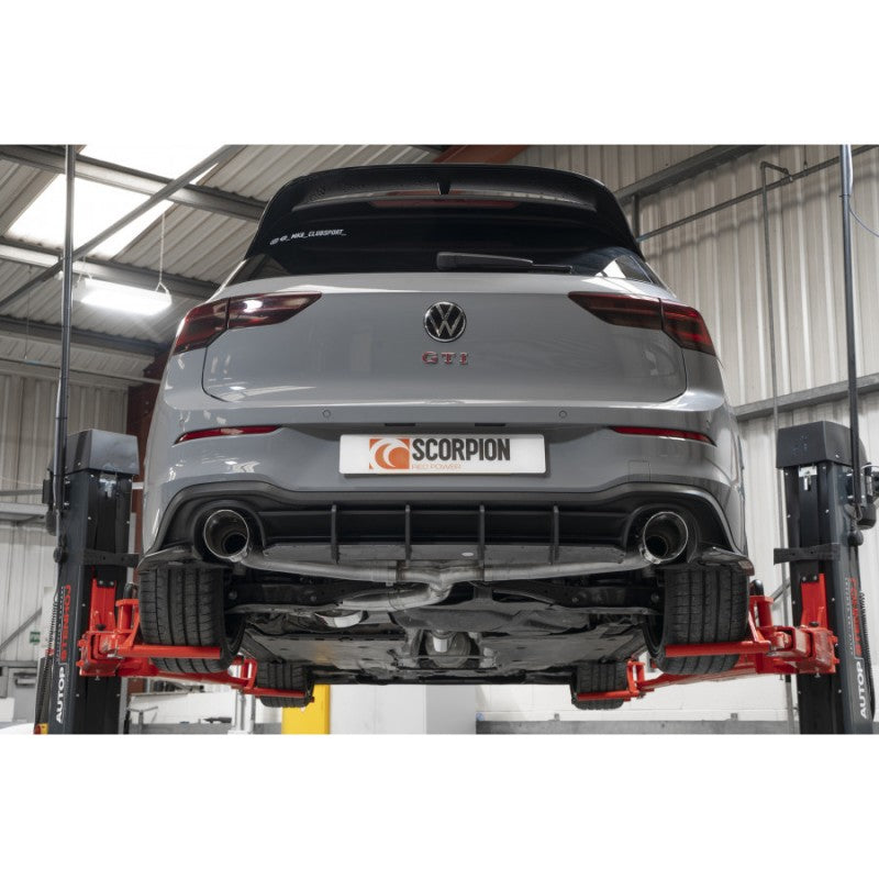 Scorpion Exhausts - Volkswagen Golf MK8 GTi Clubsport Resonated GPF Back Exhaust System SVW069D