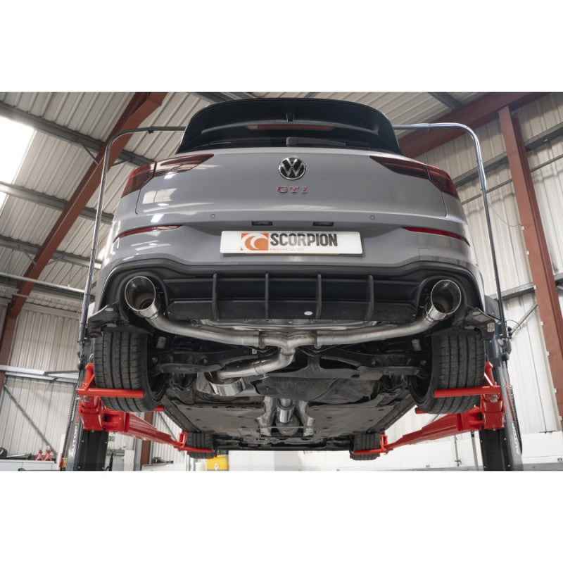 Scorpion Exhausts - Volkswagen Golf MK8 GTi Clubsport Resonated GPF Back Exhaust System SVW069D