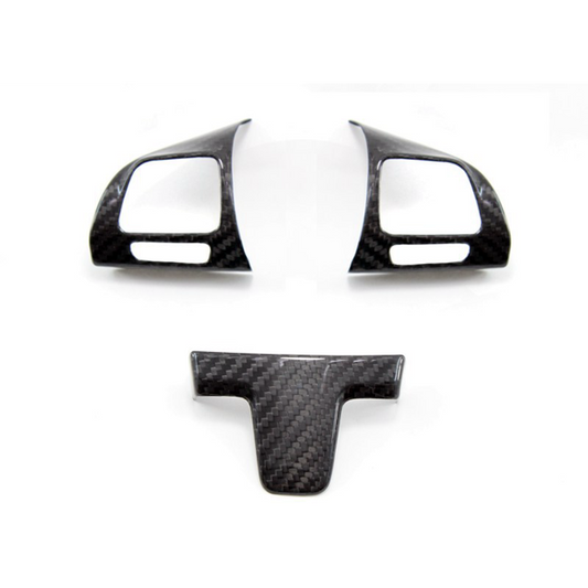 Volkswagen Golf MK6 Steering Wheel Trim Covers - Carbon Fibre