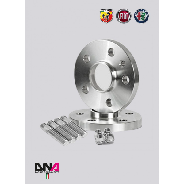 FIAT PANDA WHEEL SPACERS STUDS + NUTS KITS 16MM - DNA RACING