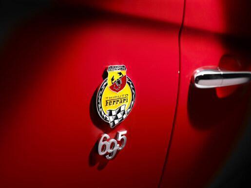 Genuine 695 Tributo Ferrari Rear Wing Badge - Abarth Tuning