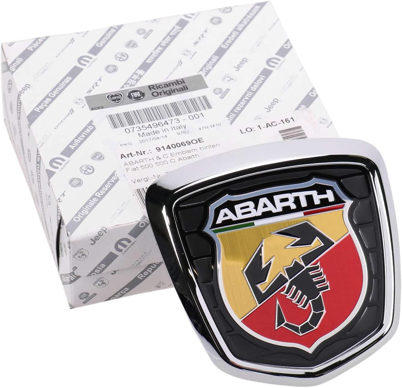 Genuine Abarth Badge, Tailgate - 500 Abarth