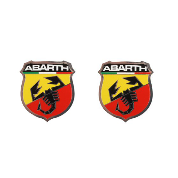 Sticker Set Abarth Scudetto 'Medio' Silver Look