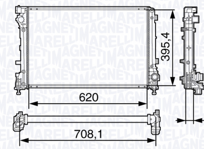 Magneti Marelli Abarth 500 / 595 / 695 1.4 T-Jet Engine Radiator