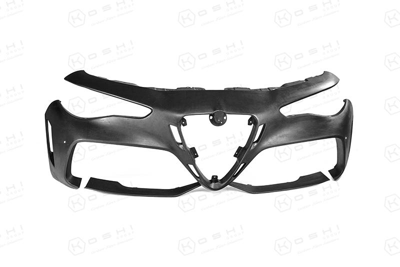 Carbon Fiber Alfa Romeo Giulia GTAm Style Front Bumper