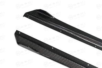 Alfa Romeo Giulia QV Shark Fin Side Skirts - Carbon Fibre