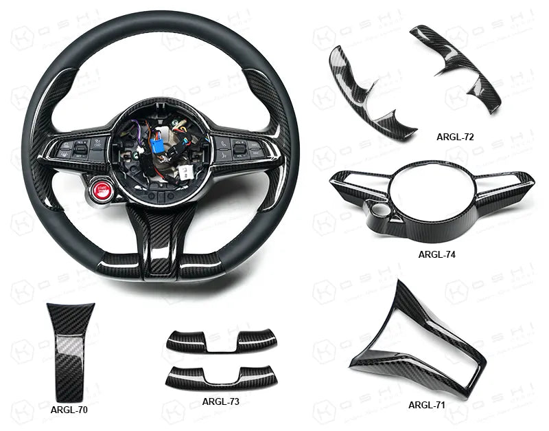 Alfa romeo giulia steering wheel deals cover