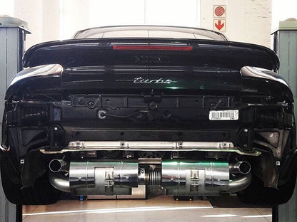 Porsche 911 Turbo (997 Gen. 1) Sport Exhaust with Race Catalysts (2006-09) - QuickSilver Exhausts - TMC Motorsport