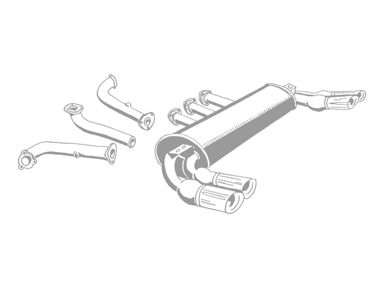 Ferrari 288 GTO Stainless Steel Sport Exhaust (1984-86) - QuickSilver Exhausts